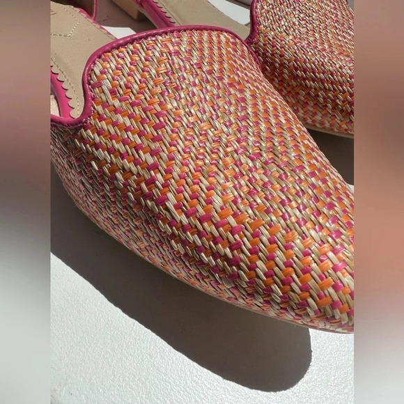 Isaac Mizrahi Shoes | Flat Woven Style Pink, Orange & Beige  | Size 8 - Picture 2 of 8